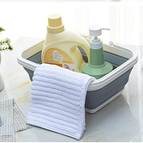 Pawaca Portable Collapsible Basket, Multifunctional Foldable Silicon Dish Tub, Home or Outdoors Storage for Fruit, Vegetables, Snacks, Drinks - Thumbnail 5