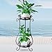 Metal Tall Plant Stand Indoor/Outdoor,Iron Flower Pot Holder Small Plant Holders,Flower Pot Stand Flower Pot Supporting,Potted Plant Stand Plant Rack Planter Stand,for Home,Garden,Patio(Bronze,31.5in)thumb 2