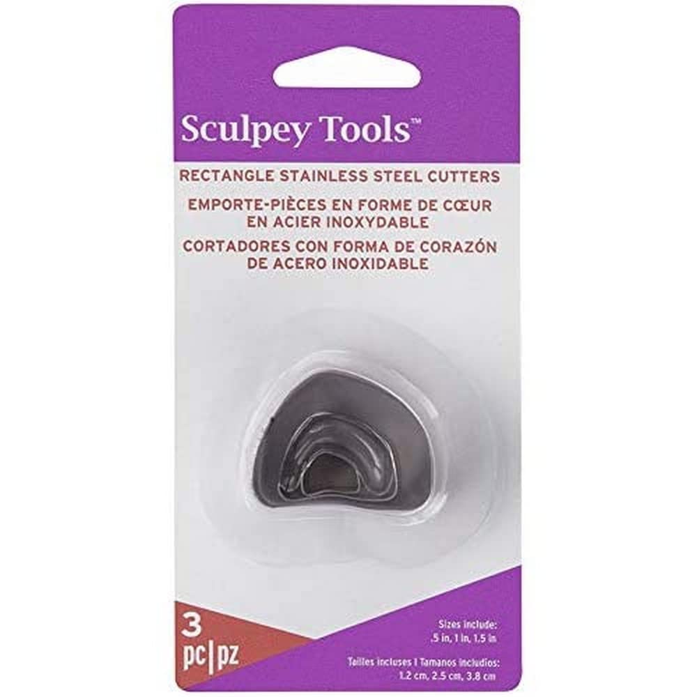 Sculpey AMM1014 Premo Cutter Set 3/Pkg-Irregular Rectangle