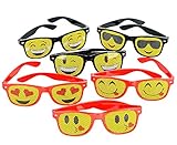 NIR Emoji Mesh Sunglasses ~ 12 Pack ~ Great For party Favors, Prizes, Beach