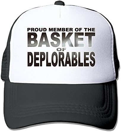 Proud Member Of The Basket Of Deplorables Snapback Trucker Mesh Adult One Size Fits Most Hats Caps Black