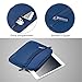 Evecase Smile Padded Neoprene Zipper Carrying Sleeve Case Bag with Front Accessory Pocket for Android 7 - 8 inch Tablet Device - Navy Blue