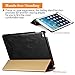 iPad Air 2 Case, Icarercase Vintage Series Genuine Leather Folio Flip Smart Cover Leather Case with Auto Wake/Sleep Function [Magnetic Latch] Kickstand for Apple iPad Air 2/ iPad 6 (Black) ¡­