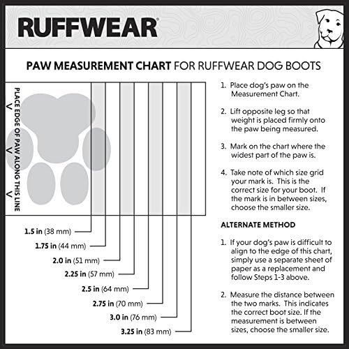 ruffwear boot sizing