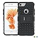 Fetrim case for iPhone 7 Rugged Dual Layer Shockproof TPU Case Protection Cover for Apple iPhone 7/8 with Built-in Stand (Black)