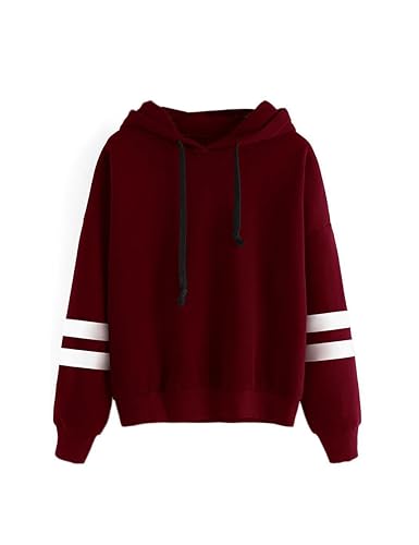 Serface Damen Hoodie Kapuzenpullover Pullover mit Kapuze Frauen Sweatshirt Langarm Baumwolle Casual Kapuzenpullis Sweatjacke 