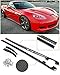 Extreme Online Store for 2005-2013 Chevrolet Corvette C6 Grand Sport & Z06 | ZR1 Style Side Skirts Rocker Panels with Mud Flaps Pair (Carbon Fiber)