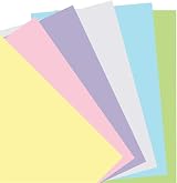 Filofax Personal Pastel Plain Paper Refills 60 Sheets 80gsm 95x171mm