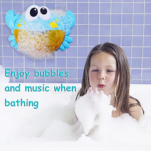 Erlsig Bath Bubble Machine for Kids, Crab Bubble Maker Machine with