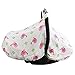 Baby Car Seat Covers To Protect From Bugs & Dust. XL Soft Muslin Cotton Car Seat Canopy For Baby Shower Gifts For Newborn Infant Girls.