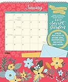 Orange Circle Studio 2017 Pockets Plus Wall Calendar, Secret Garden by 