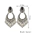 Women's Earrings Studs,Lavany Indian Bollywood Style Gold Plated Wedding Wear Traditional Polki Earrings Jewelry for Women (Silver)