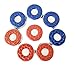 Yihao 2-1/8''(53mm) 2-5/16''(58mm) Shuffleboard Pucks,Set of 8 (red Blue 2)