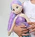 Snuggle Stuffs Blue/Purple Pearl Mermaid Plush Doll, 17