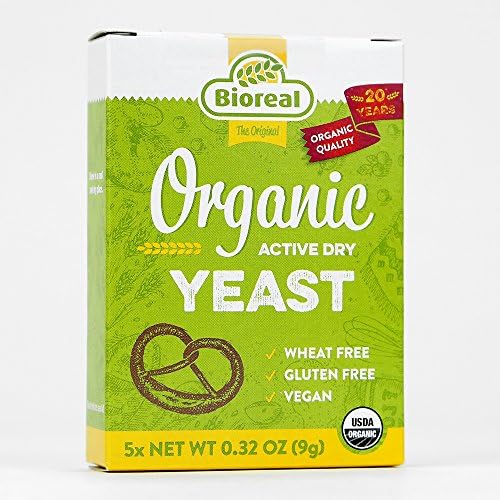Bioreal Organic Baker's Yeast Packets - 9 g (Pack of 20)