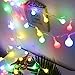 BlueFire Super Bright LED Ball String Lights DC Powered with 50 LEDs, Waterproof Globe String Light for Holiday Christmas New Year Wedding Gardens Lawns Patios Indoor & Outdoor Decoration (Multicolor)