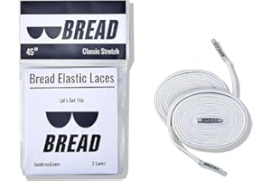 Bread Elastic Shoelaces – Tie Once, Slip On Convenience – Premium Stretch Laces for Boots, Running Shoes, and Everyday Wear