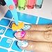Nail Art Stencils Stickers Vinyl - 'Swirl Collection' 433 Guides Kit - 23 Shapes: Waves, Curvy & More Adhesives Stripe Patterns Designs in 3 Sheets Supplies Tape Foil Decals Craft Gift