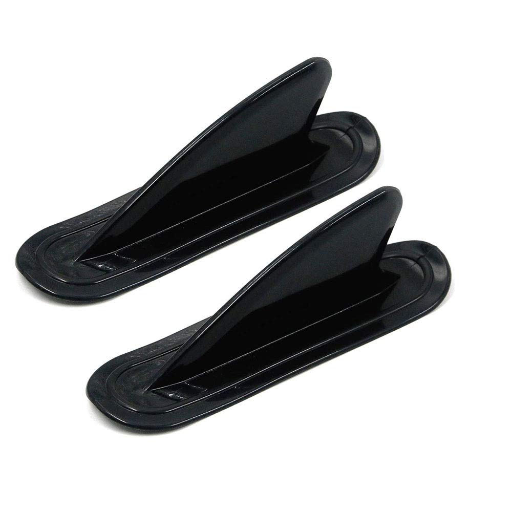 POFET Auxiliary Guide Small Tail Fin, Tracking Fin Detachable Water Splitter Fin for Canoe Boat Surfboard Kayak Inflatable Boat-Black