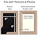 Icona Bay 4x6 Picture Frames 6 Pack (4 x 6, Weathered Oak Wood Finish), Picture Frame Set for Wall or Table Top, Cherished Memories Collection