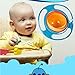 Spill Resistant Gyro Bowl with Lid for Kids, Spill Resistant Kids Gyroscopic Non Spill Feeding 360 Degree Rotating Bowl Avoid Food Spilling by Pixco(Red)