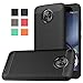 Moto X4 Case, Dretal [Shock Resistant] Flexible Soft TPU Brushed Anti-Fingerprint Full-Body Protective Case Cover for Motorola Moto X4 (2017) (Black)