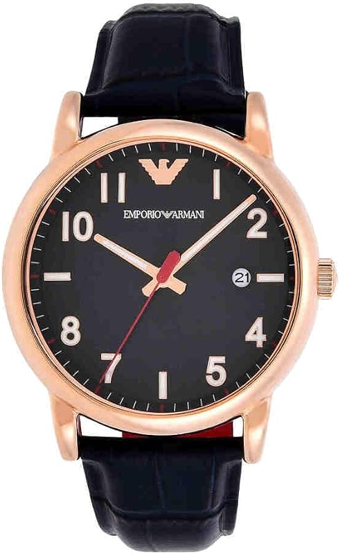 Herrenuhr 3-Zeiger-Werk Datum Edelstahl roségoldfarben, AR11135
