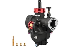 NIBBI Carburetor PE24mm, fit 140cc 150cc Flange Motorcycle Engine with Carb Jets - For Dirt Pit Bike Mini Bike Motocross CG125/CG150