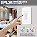Smart Dimmer Switch, Acenx Wifi Light Dimmer Switch Compatible with Alexa and Google Assistant, Switch Dim Lighting from Anywhere with Smart Life APP, Easy In-Wall Installation (Single-Pole Only)