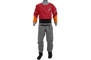 Kayak Dry Suit For Men 3-layer Waterproof Fabric Drysuit With Latex On Neck And Wrist White Water River Pending