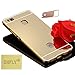 P9 Lite (2-IN-1) Case, ZHFLY Luxury Electroplate Mirror Acrylic PC Back Cover Case and Metal Bumper Frame for Huawei P9 Lite, Gold Mirror