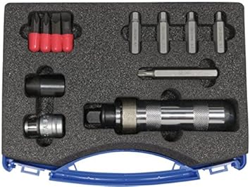 SW-Stahl Übermaß-Einsätze 5,1-8,1 mm + T40 und Handschlagschrauber, 05040L