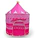 Pink Princess Castle Tent - Portable Play Tent For Girls - Indoor & Outdoor Use - Water Resistant - Foldable & Lightweight - Poles & Carry Bag Included By Sure Luxury