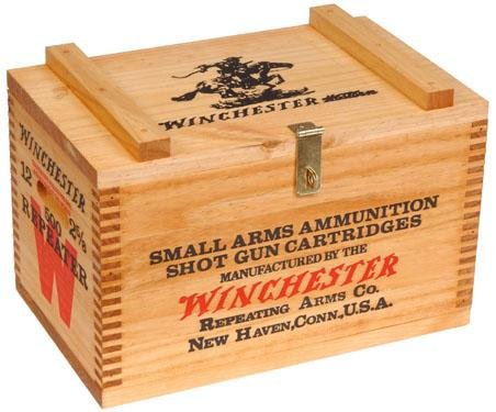Winchester Wooden Ammo Box - Stain ONLY