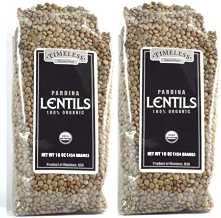 Organic Pardina Lentils 2 Pack 16 oz each