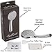 High Flow Handheld Shower Head - Great Water Pressure In Hand Held Showerhead - Indoor And Outdoor Modern Bath Spa Fixture - Aqua Elegante - Chrome