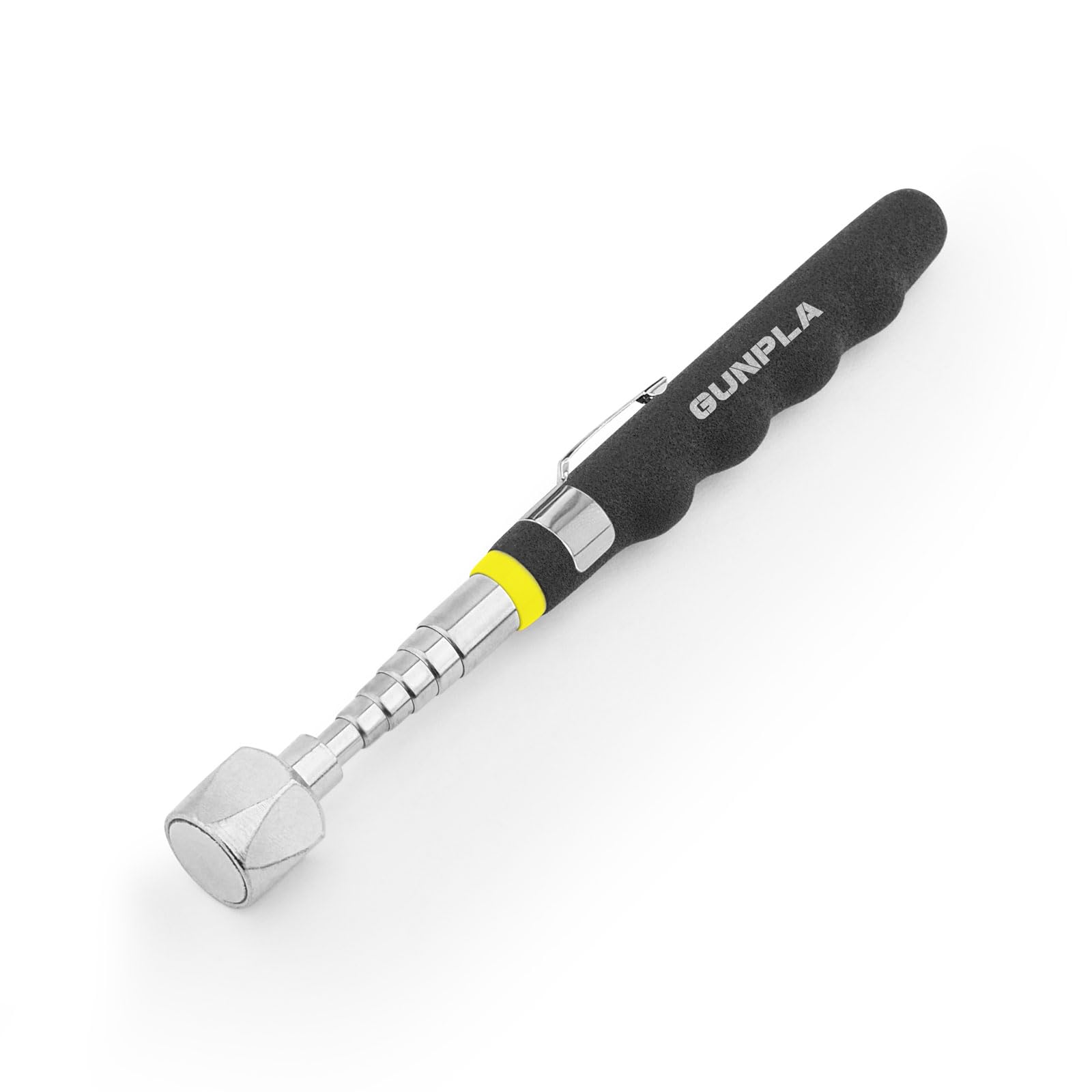Gunpla Telescoping Magnetic Pickup Tool Stainless Steel 7 to 30” Extendable Magnet End Picking Accessory 16lb Capacity Telescopic Light Stick Portable Picker with Anti-Slip Rubber Handle for Metals
