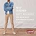 Levi's Boys' Big 511 Slim Fit Soft Brushed Pants, Dark Gull Grey, 10