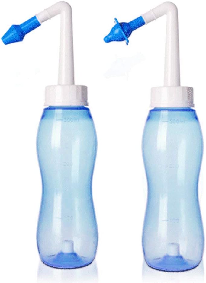 Neti Pot CSDSTORE Nasal Nose Wash Bottle Nasal Cleanse 10oz 300ml Nose Cleaner Clean Irrigator Allergies Relief Pressure Rinse Neti Pot Cleanser Irrigation Nasal Cleansing Washer Sneezer Washing