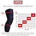 VIPER Compression Sleeve Knee Pads - HyperFlex Padding, TruCore 3-Layer Wicking, Non Slip Inner Bands - Basketball, Football, Volleyball, Hockey, Tennis (SINGLE) (Black, X-Large)