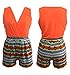 Women's V-Neck Floral Print Sleeveless Short Pants Jumpsuit Romper