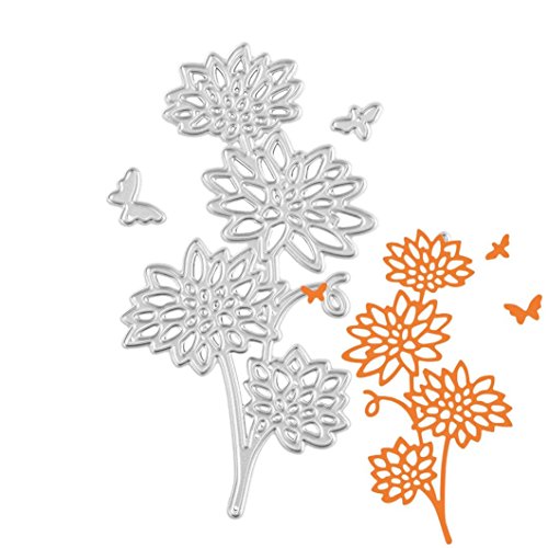 Metal Cutting Dies, NXDA Embossing Dies Stencil Template for DIY Scrapbook Album Paper Card Craft Decoration (N) - Thumbnail 4