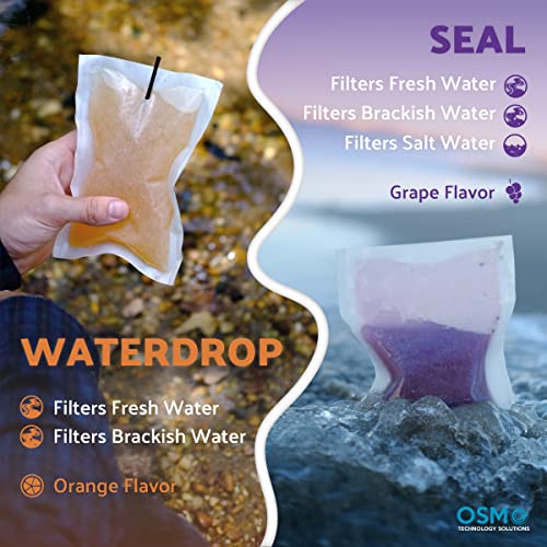 OTS Osmo Seal 4 Pack. Fresh & salt water filter Portable emergency
