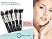 ZCollection Makeup Brush Set -Professional Kabuki Powder Blush Concealer Kit - Premium Synthetic Bristles-10 Piece Collection With Eye and Face Brushes - Perfect For Liquid, Cream or Minerals Products