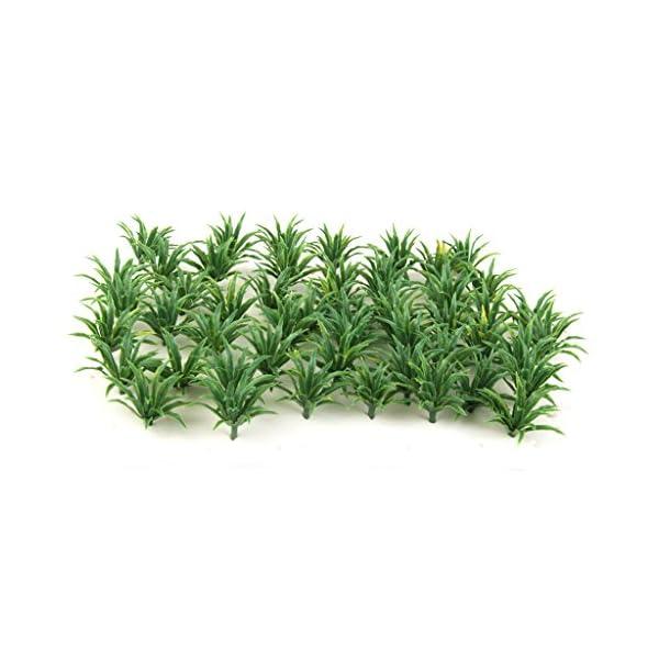 sharprepublic 100pcs Grüne Modell Bodenabdeckung Pflanzen Architektur Zug Diorama – Bild 3