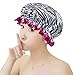 4 Pack Shower Cap Bath Cap Designed for Women Double Layers Waterproof Shower Hat