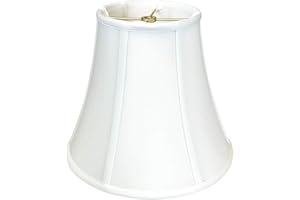Royal Designs, Inc. True Bell Lamp Shade, White, 4" x 8" x 7.25"