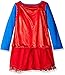 DC Comics Girls' Wonder Woman Long Sleeve Pajama with Cape - 6-6X - Blue/Red