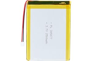 YDL 3.7V 2500mAh 385677 Lipo Battery Rechargeable Lithium Polymer ion Battery Pack with JST Connector