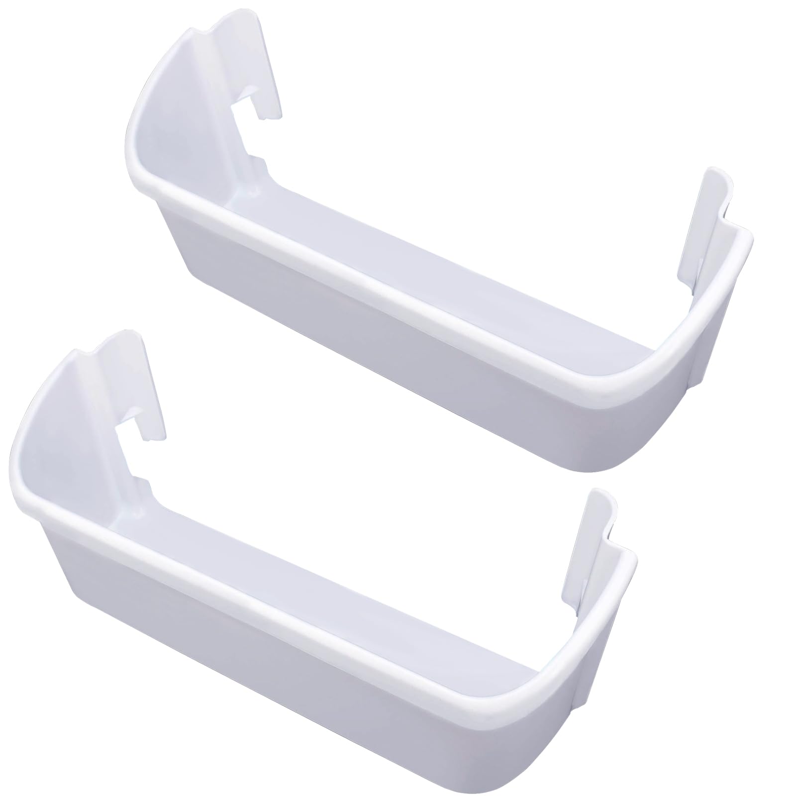 Photo 1 of 2 pack 240323001 Refrigerator Door Bin Side Shelf Replacement Part fit for Frigidaire Electrolux kenmore, Repalce 240323007, 890954, AP2115741, AH429724, EA429724, PS429724(15.95in long)